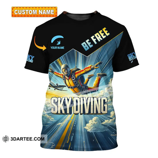 Unisex Shirt Custom Name Sky Diving T-Shirt For Lover T-Shirt