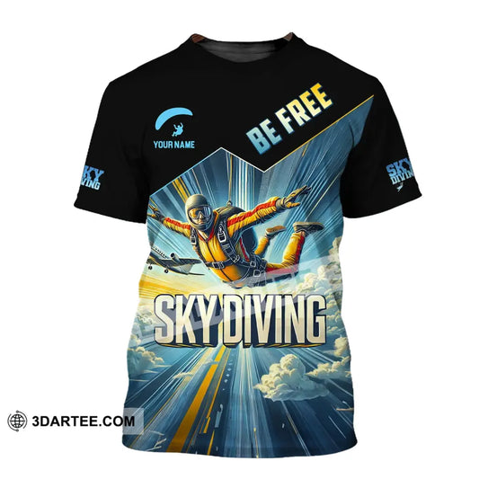 Unisex Shirt Custom Name Sky Diving T-Shirt For Lover / S T-Shirt