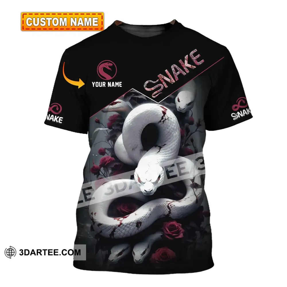 Unisex Shirt Custom Name Snake T-Shirt Hoodie Long Sleeve T-Shirt