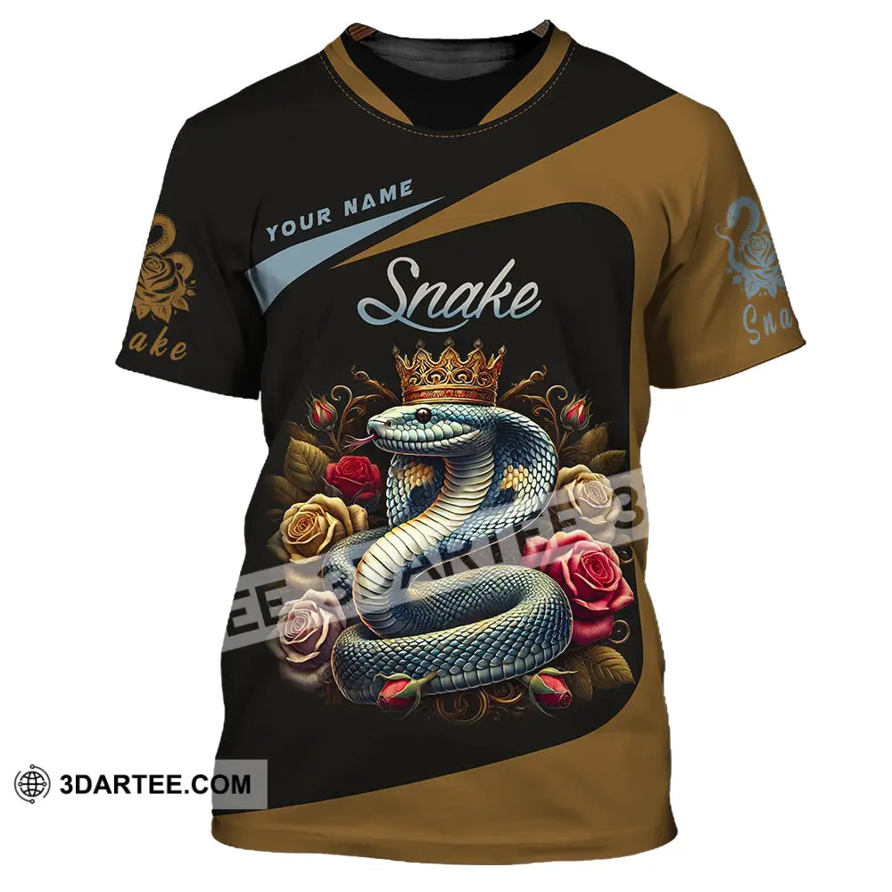 Unisex Shirt - Custom Name Snake T-Shirt / S T-Shirt