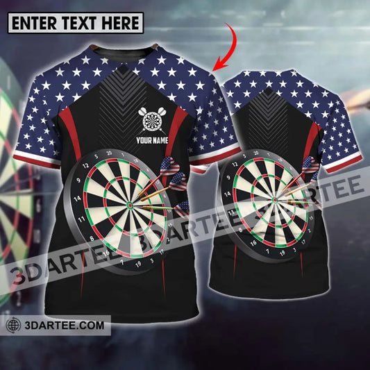 Unisex Shirt - Custom Name Sport America Darts T-Shirt