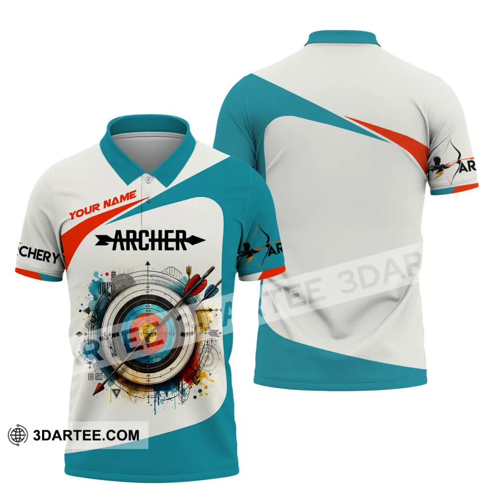 Unisex Shirt - Custom Name Sport Archery Classic Polo / S T-Shirt