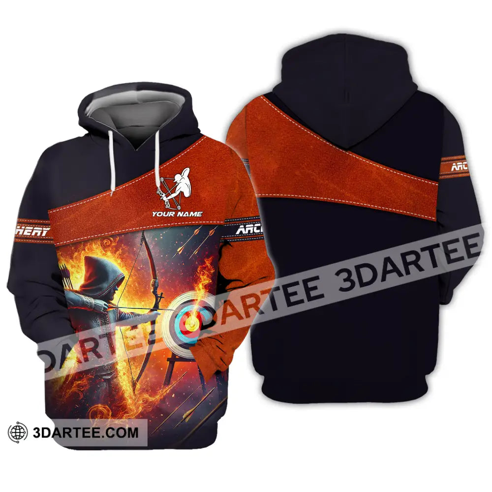 Unisex Shirt Custom Name Sport Shirt Archery Lover Hoodie / S T shirt