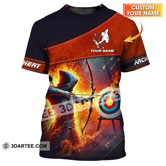 Unisex Shirt Custom Name Sport Shirt Archery Lover T shirt