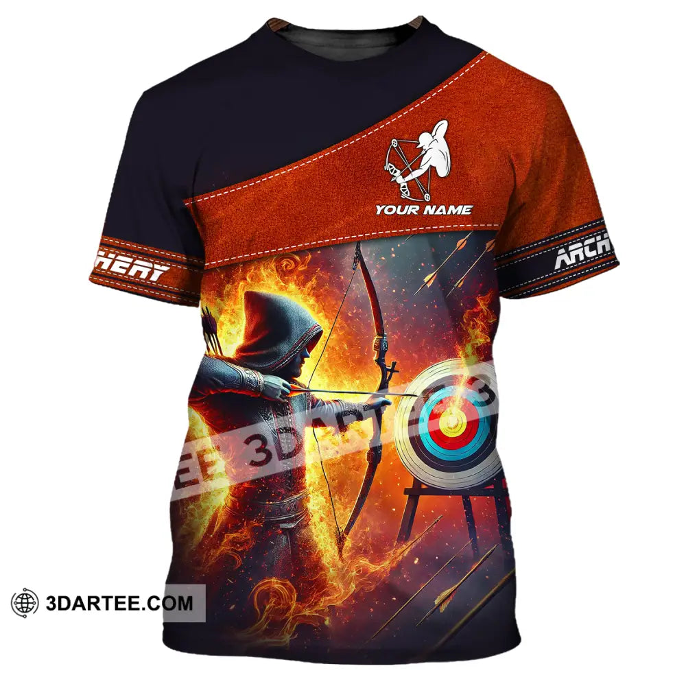 Unisex Shirt Custom Name Sport Shirt Archery Lover T Shirt / S T shirt