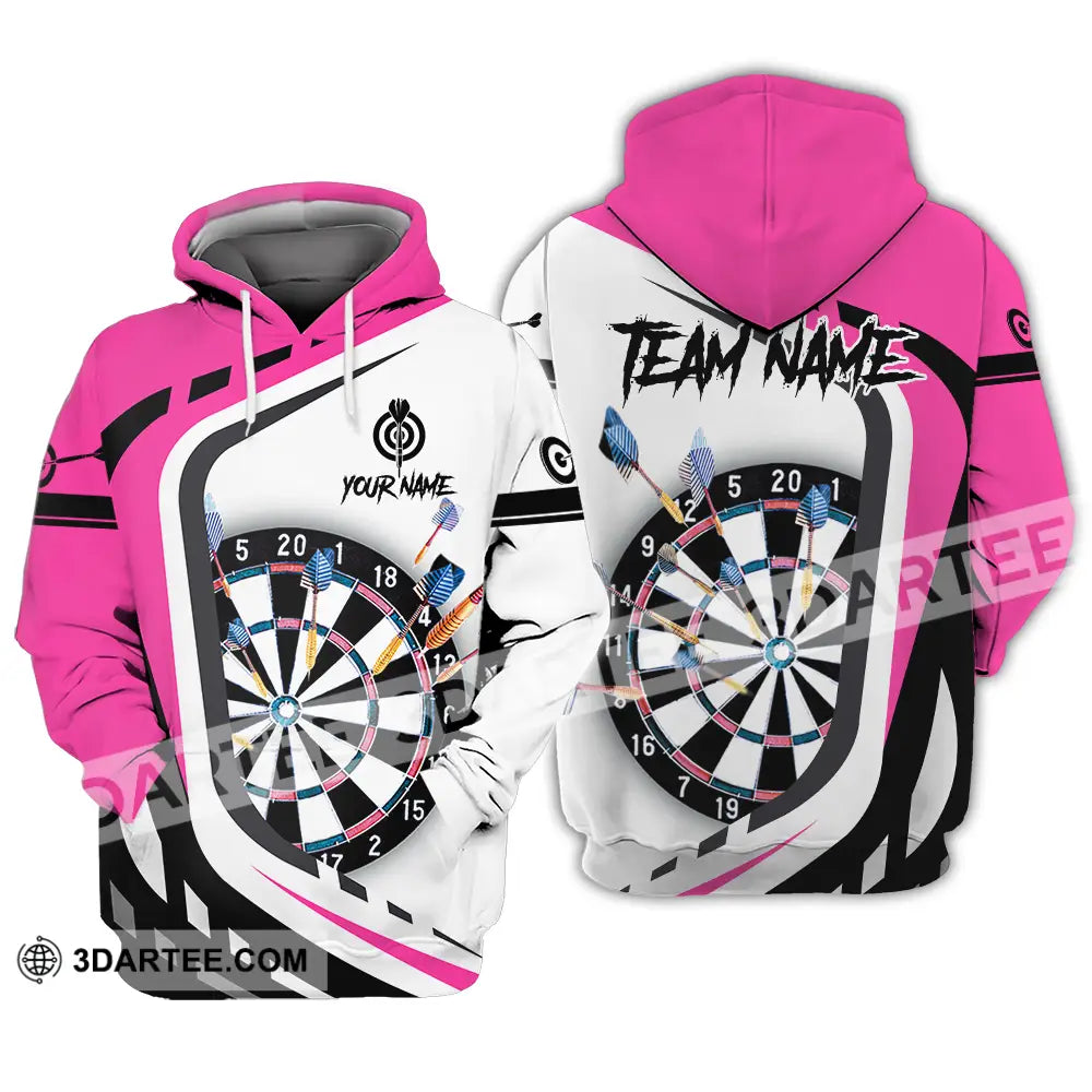 Unisex Shirt - Custom Name Sport Darts Player Hoodie / S T-Shirt