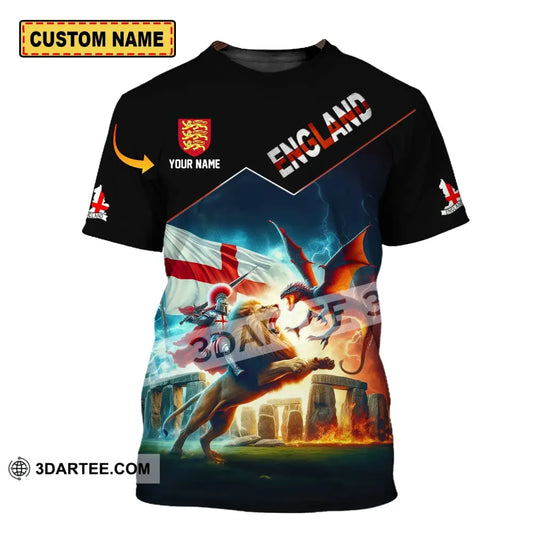 Unisex Shirt - Custom Name Sport England Hero T-Shirt