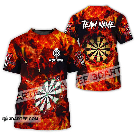 Unisex Shirt - Custom Name Sport Fire Darts T-Shirt / S T-Shirt