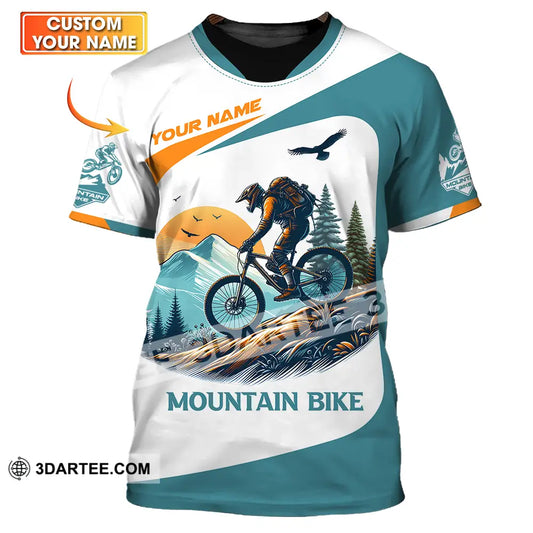 Unisex Shirt - Custom Name Sport For Mountain Bike Player T-Shirt