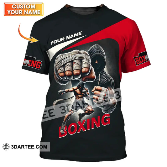 Unisex Shirt - Custom Name Sport King Of Boxing T-Shirt