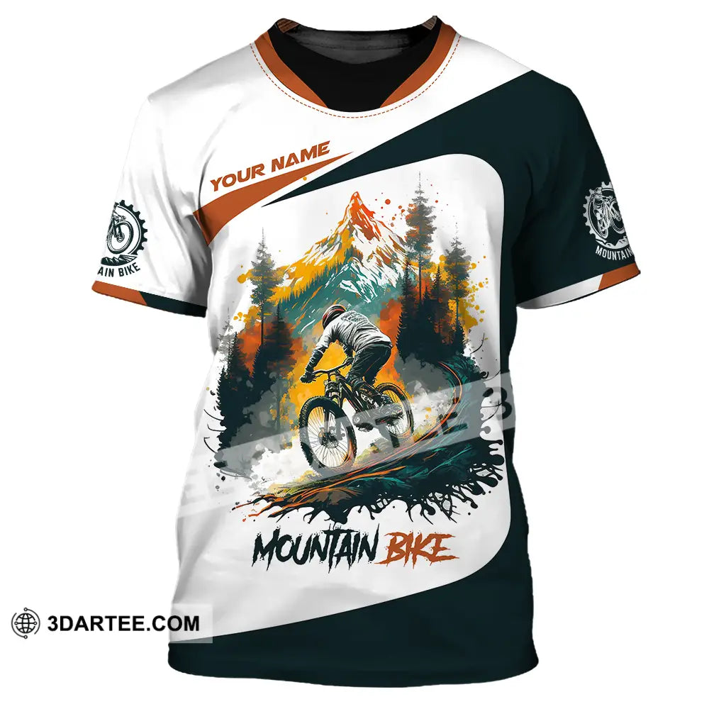 Unisex Shirt - Custom Name Sport Mountain Bike Lover T-Shirt / S T-Shirt