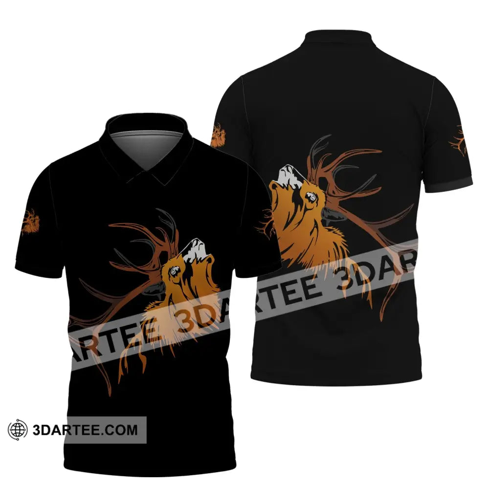 Unisex Shirt - Custom Name T-Shirt Deer Polo / S T-Shirt