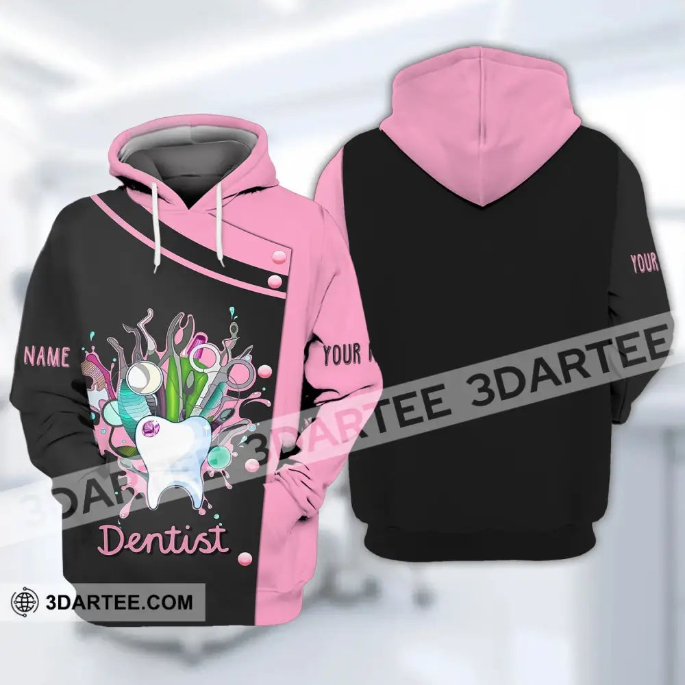 Unisex Shirt - Custom Name T-Shirt Dentist Hoodie / S T-Shirt