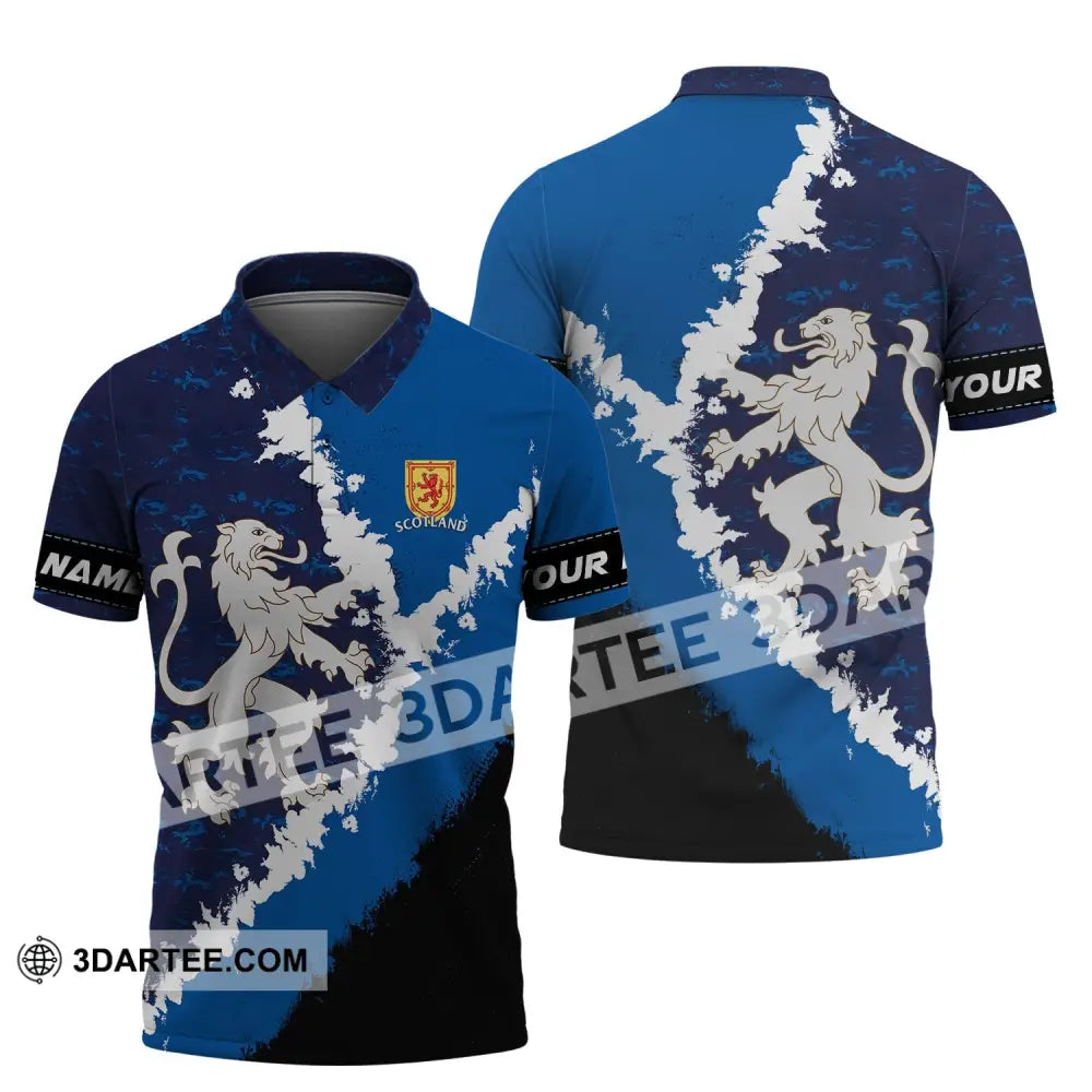 Unisex Shirt - Custom Name T-Shirt England Lion Polo / S T-Shirt