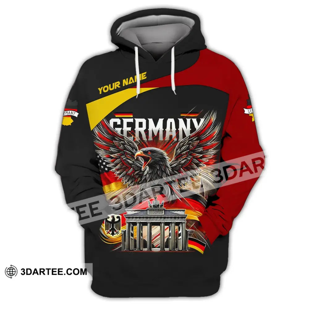 Unisex Shirt Custom Name T-Shirt Germany Love Polo Gift For German Lover Hoodie / S