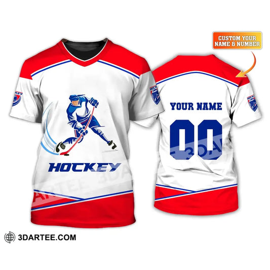 Unisex Shirt Custom Name T-Shirt Hockey Polo Gift For Player