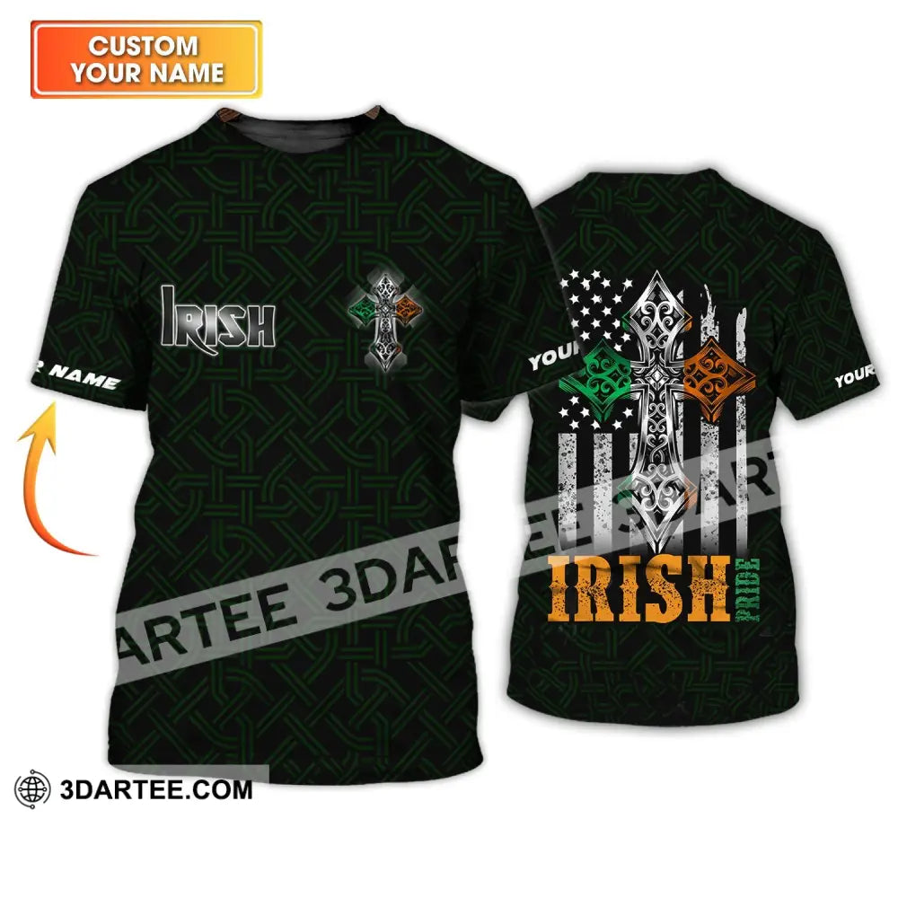 Unisex Shirt - Custom Name T-Shirt Irish Pride T-Shirt