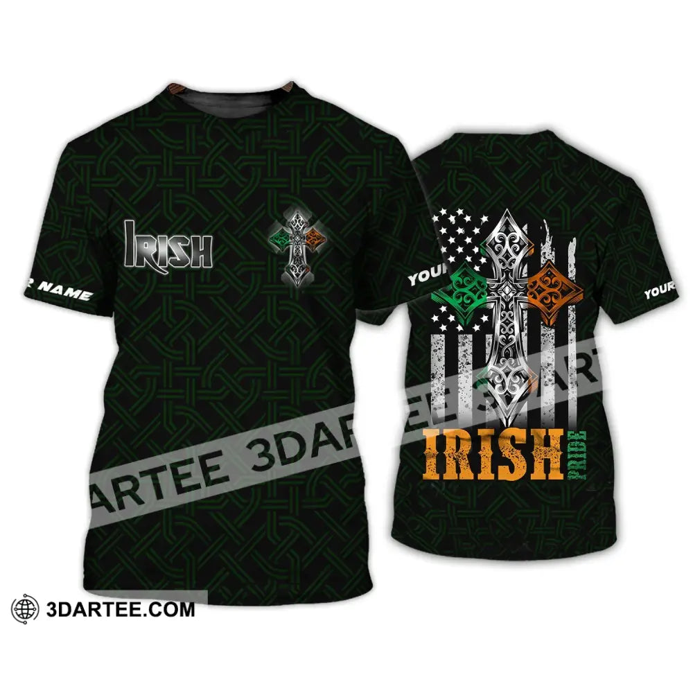 Unisex Shirt - Custom Name T-Shirt Irish Pride / S T-Shirt