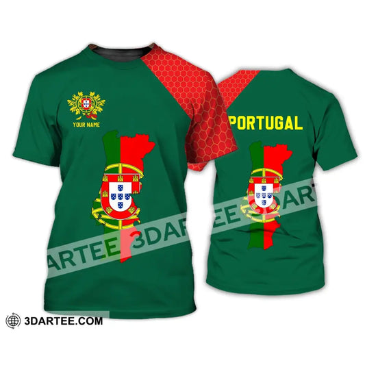 Unisex Shirt - Custom Name T-Shirt Portugal Clothing Map / S T-Shirt