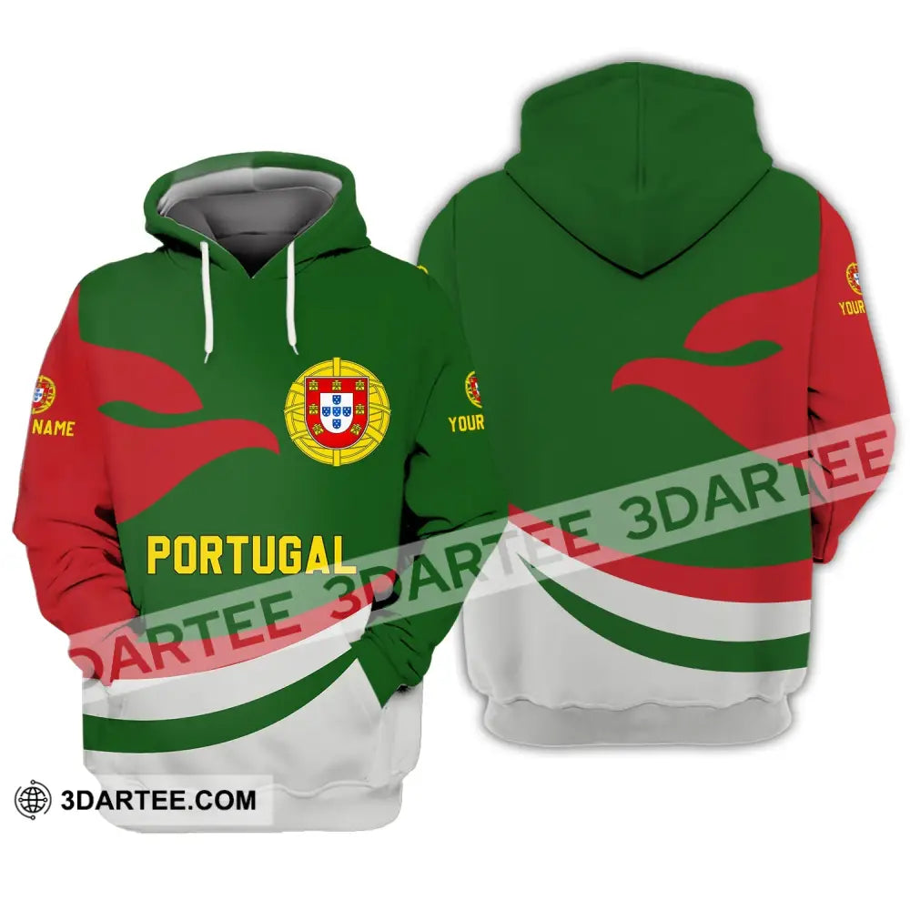 Unisex Shirt - Custom Name T-Shirt Portugal Clothing Proud Version Hoodie / S T-Shirt