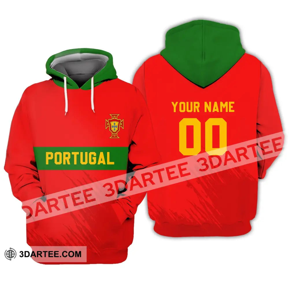 Unisex Shirt - Custom Name T-Shirt Portugal Football Clothing Hoodie / S T-Shirt