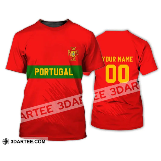 Unisex Shirt - Custom Name T-Shirt Portugal Football Clothing / S T-Shirt