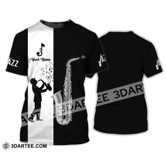 Unisex Shirt - Custom Name T-Shirt Saxophone Lover / S T-Shirt