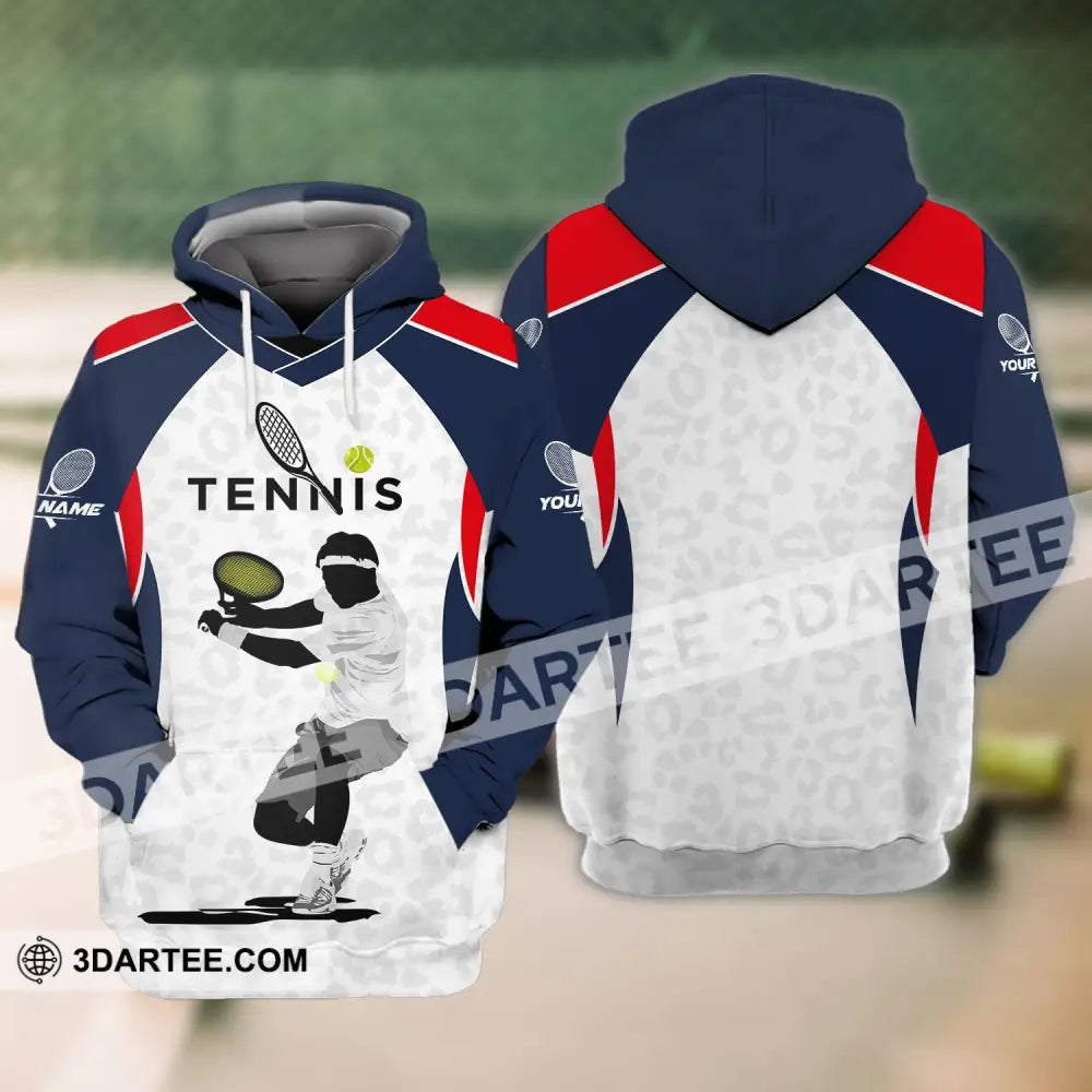 Unisex Shirt - Custom Name T-Shirt Tennis Lover Player Hoodie / S T-Shirt