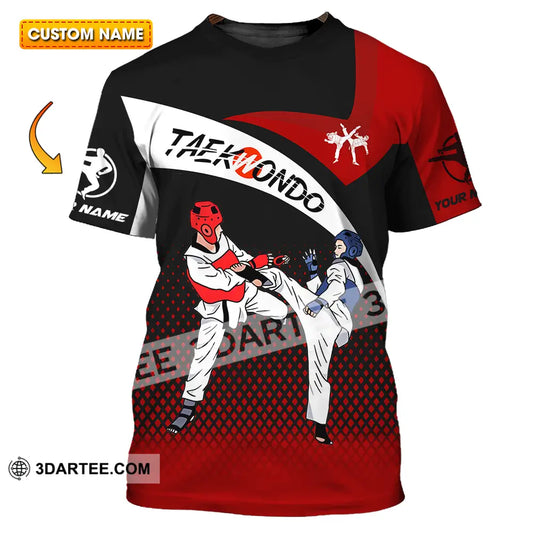 Unisex Shirt - Custom Name Taekwondo Fighters T-Shirt