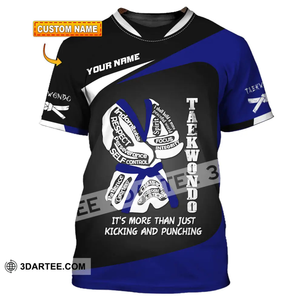 Unisex Shirt Custom Name Taekwondo Lover Gift T-Shirt