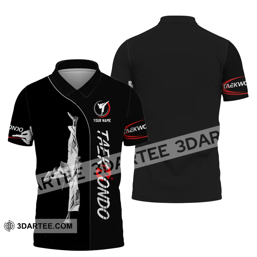 Unisex Shirt - Custom Name Taekwondo Polo / S T-Shirt