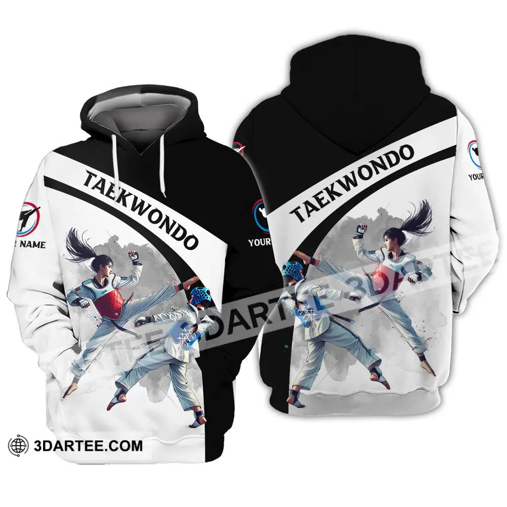 Unisex Shirt - Custom Name Taekwondo Sport Hoodie / S T-Shirt