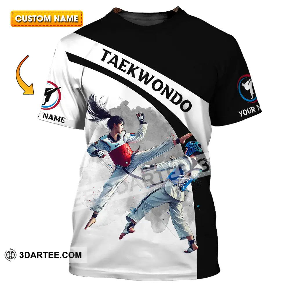 Unisex Shirt - Custom Name Taekwondo Sport T-Shirt