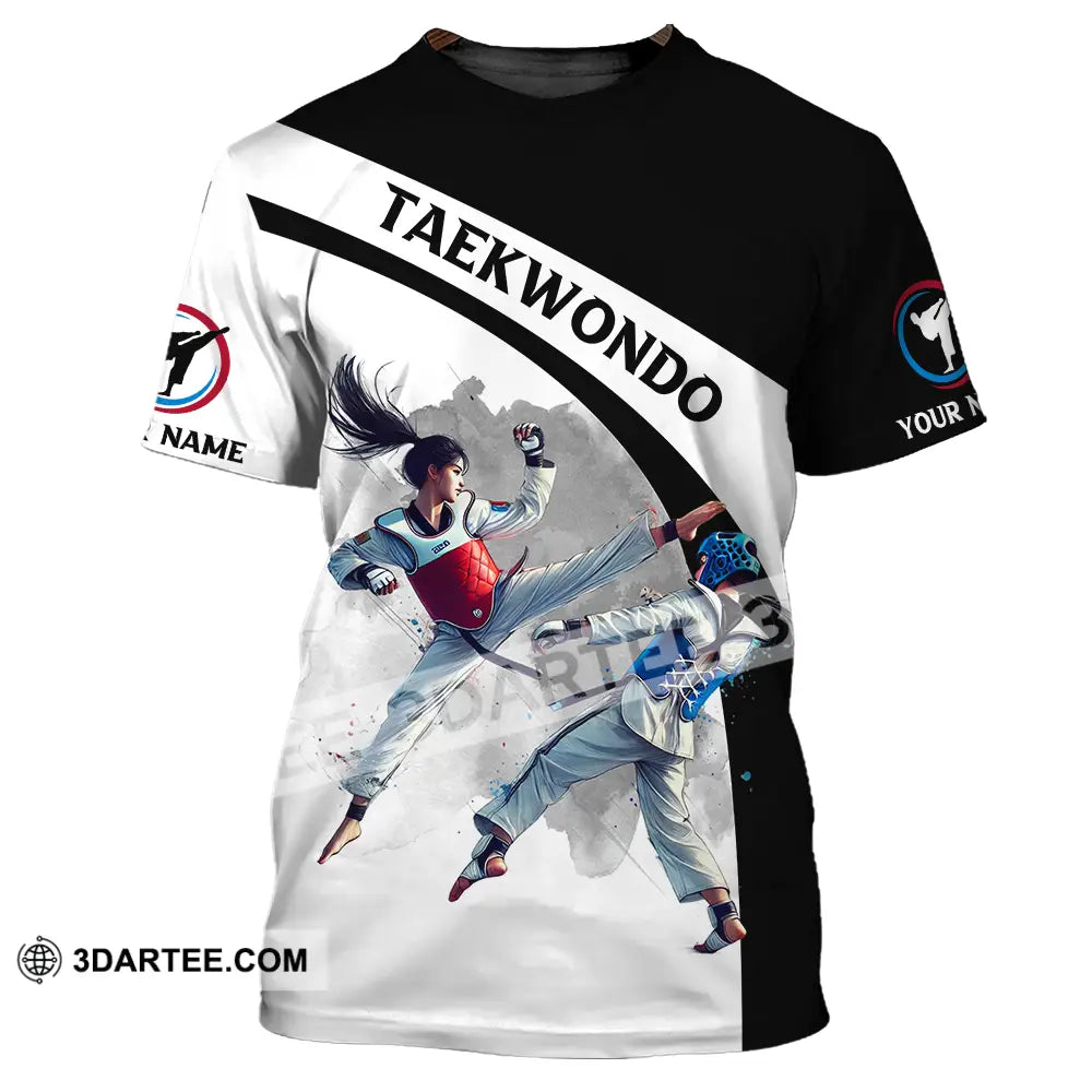 Unisex Shirt - Custom Name Taekwondo Sport T-Shirt / S T-Shirt