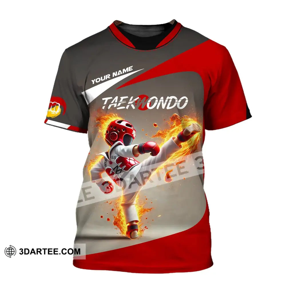 Unisex Shirt - Custom Name Taekwondo T-Shirt / S T-Shirt