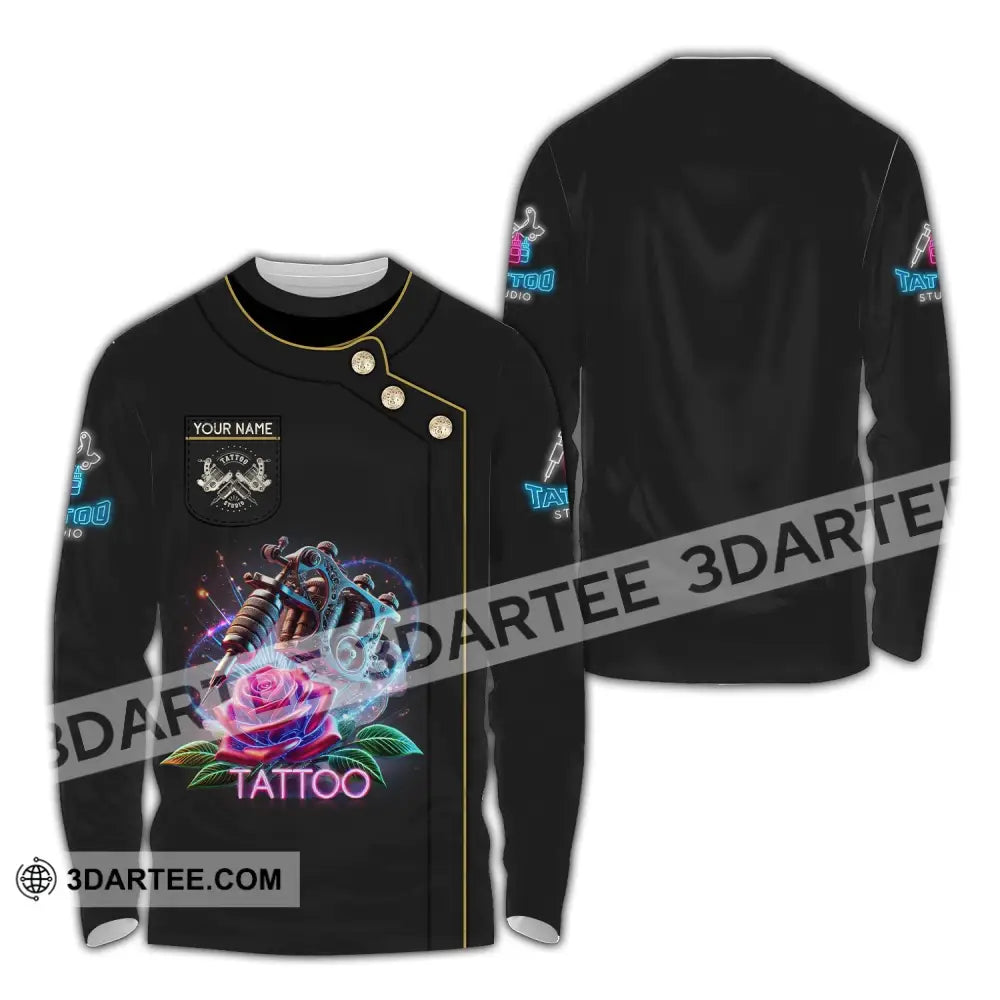 Unisex Shirt Custom Name Tattooist Christmas Gift Long Sleeve / S T-Shirt