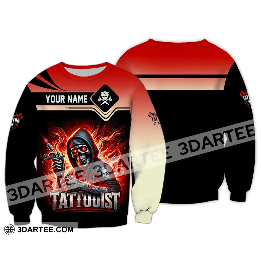 Unisex Shirt Custom Name Tattooist Christmas Gift Long Sleeve / S T-Shirt