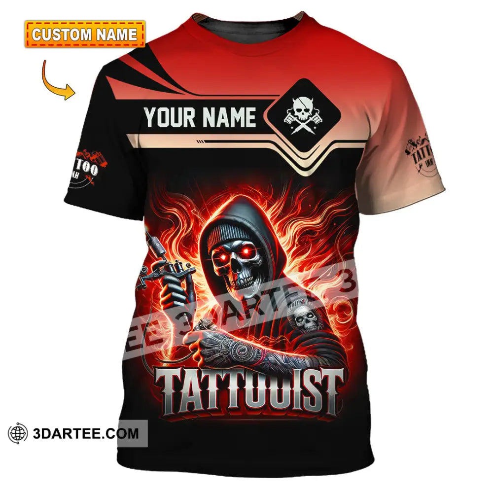 Unisex Shirt Custom Name Tattooist Christmas Gift T-Shirt