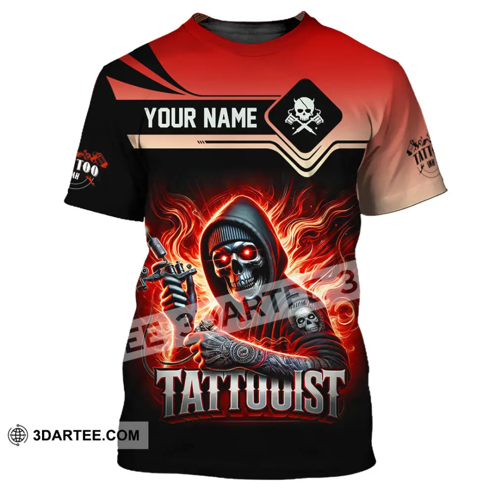 Unisex Shirt Custom Name Tattooist Christmas Gift T-Shirt / S T-Shirt