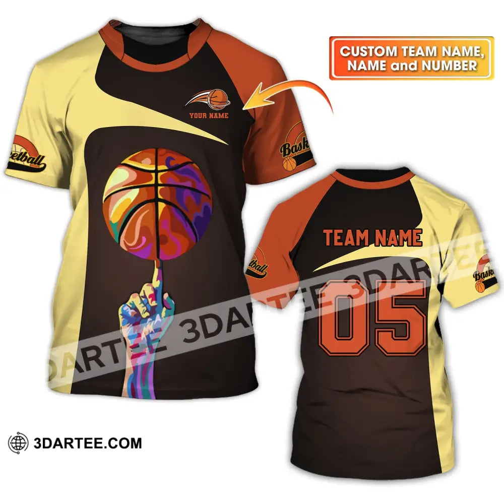 Unisex Shirt - Custom Name Team And Number T-Shirt Basketball Clothing T-Shirt