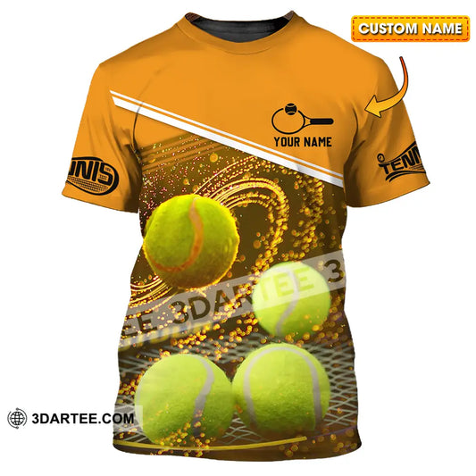 Unisex Shirt - Custom Name Tennis Ball T-Shirt