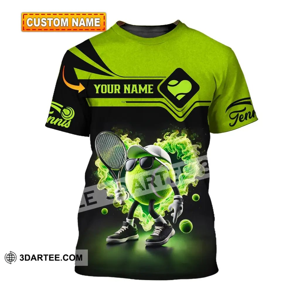 Unisex Shirt - Custom Name Tennis Ball T-Shirt