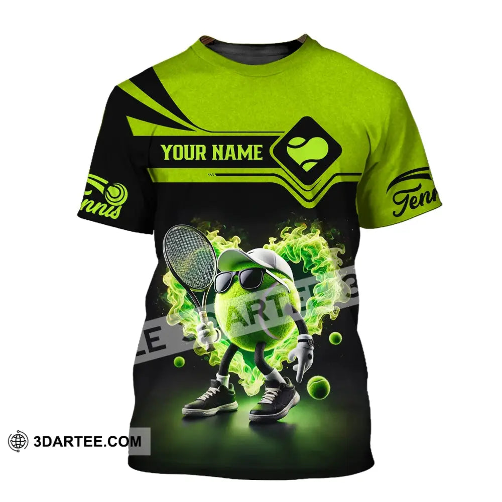 Unisex Shirt - Custom Name Tennis Ball T-Shirt / S T-Shirt