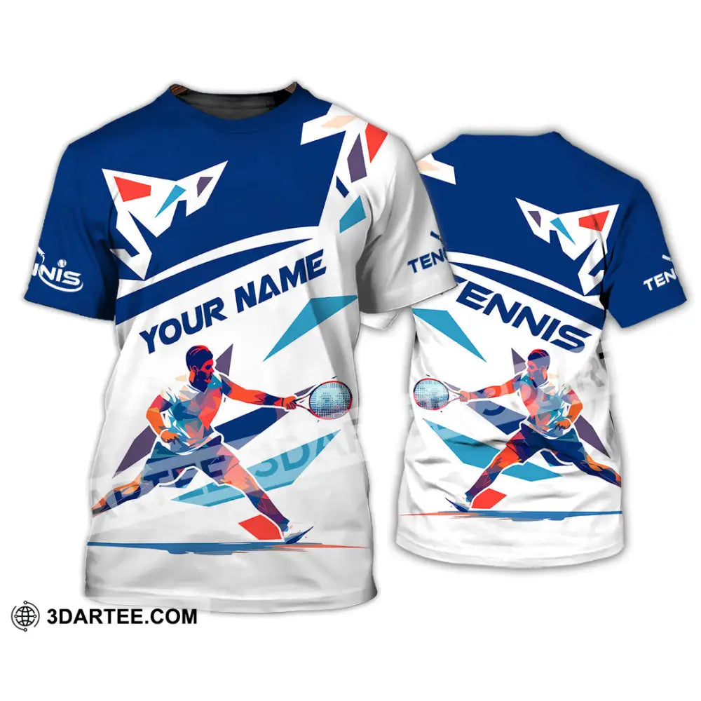 Unisex Shirt - Custom Name Tennis For Player T-Shirt / S T-Shirt