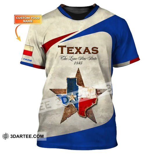 Unisex Shirt Custom Name Texas Cities Shirts Home T-Shirt / S