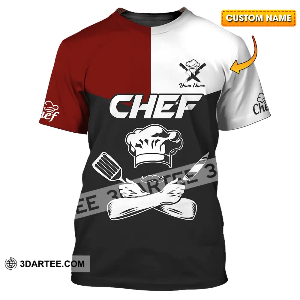 Unisex Shirt - Custom Name The Strongest Chef T-Shirt