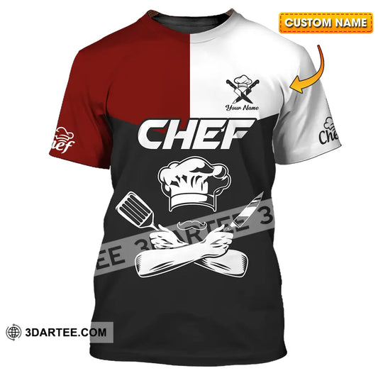 Unisex Shirt - Custom Name The Strongest Chef T-Shirt