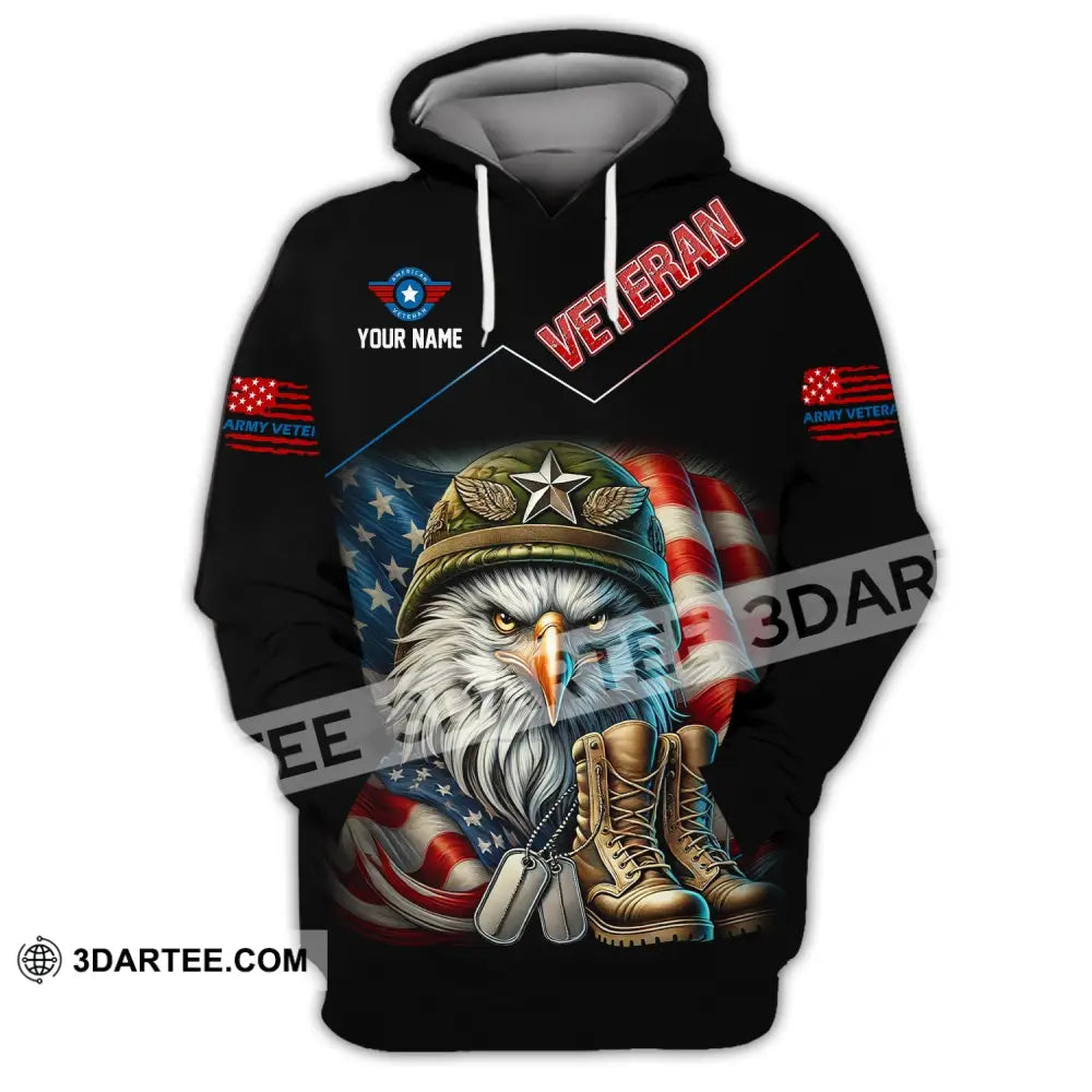 Unisex Shirt Custom Name Veteran Memorial Hoodie / S T-Shirt