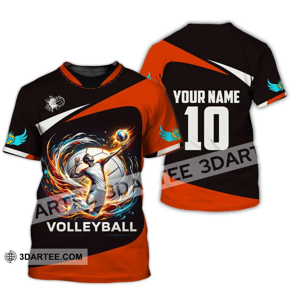 Unisex Shirt Custom Name Volleyball T-Shirt For Club Gift Players / S T-Shirt