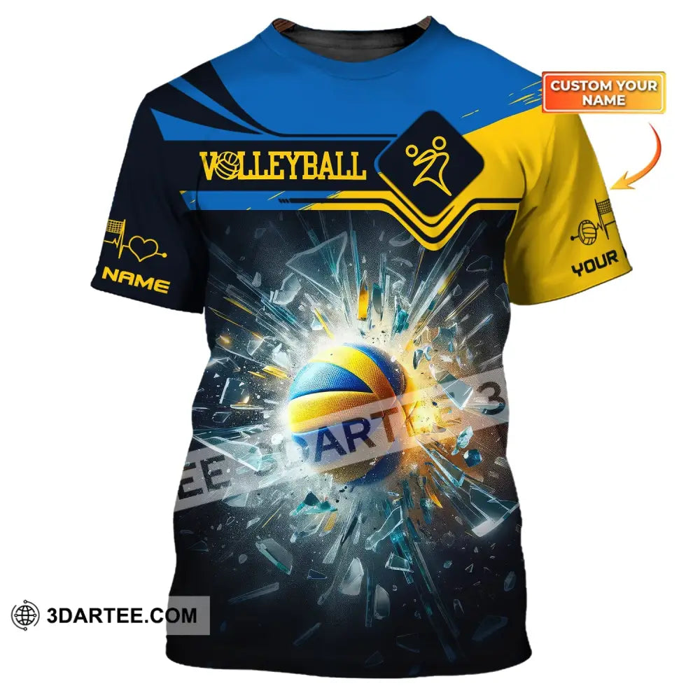 Unisex Shirt Custom Name Volleyball T-Shirt For Team Gift Players